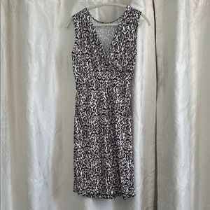 Diane Von Furstenberg Black and White Midi Dress